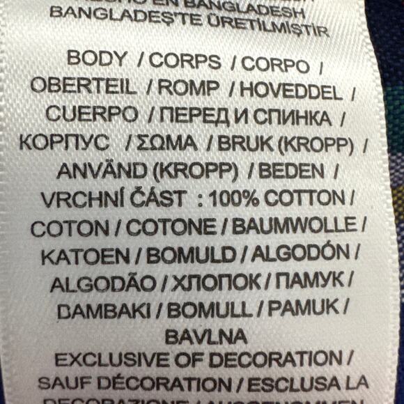 Polo Ralph Lauren Boys Plaid Cotton Oxford Shirt SZ 14/16 Preppy Designer Kids - Picture 9 of 9